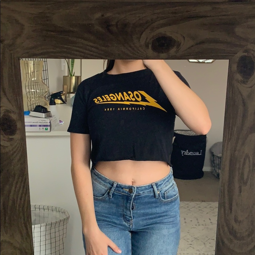 Black crop top